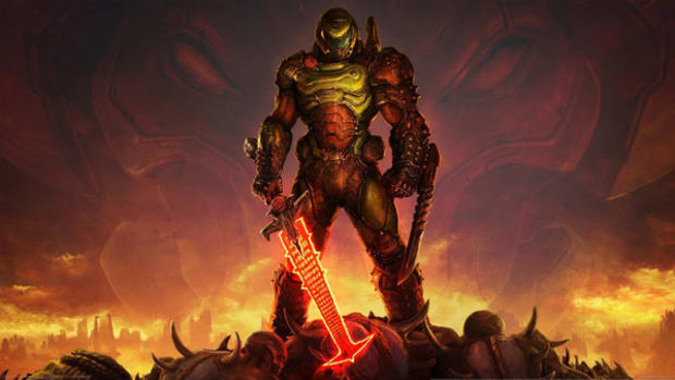 Doom Slayer menacing pose